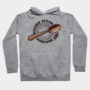 Wooden Spoon Survivor /// Vintage Meme Design Hoodie